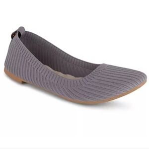 Danskin Hope Knit Flats Gray Size 8